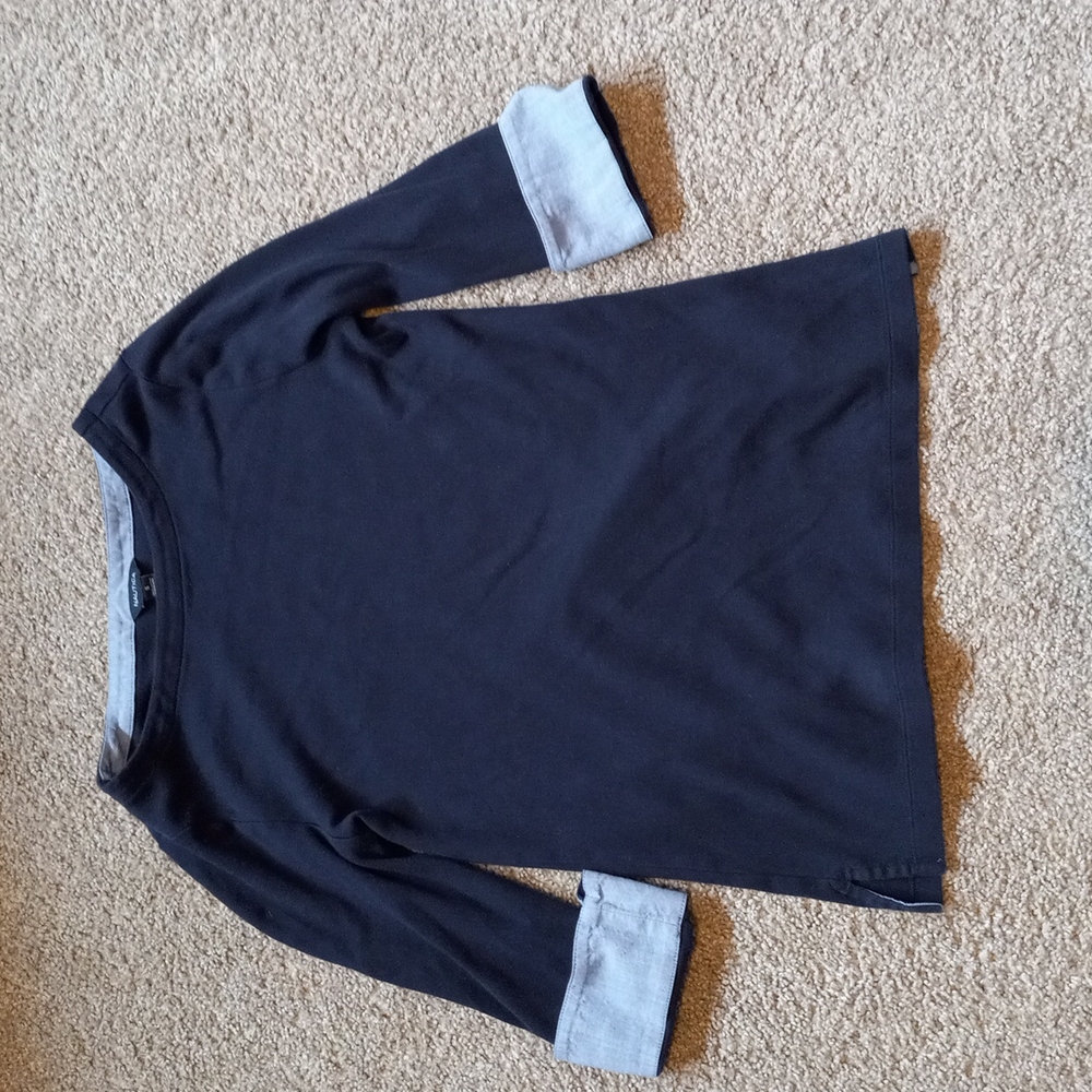 Classic Navy Blue Nautica Cotton Sweater